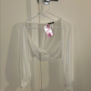🫧Sheer White Cover Up NWT